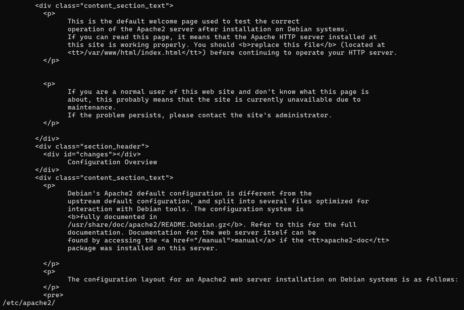 Curl localhost loppuosa