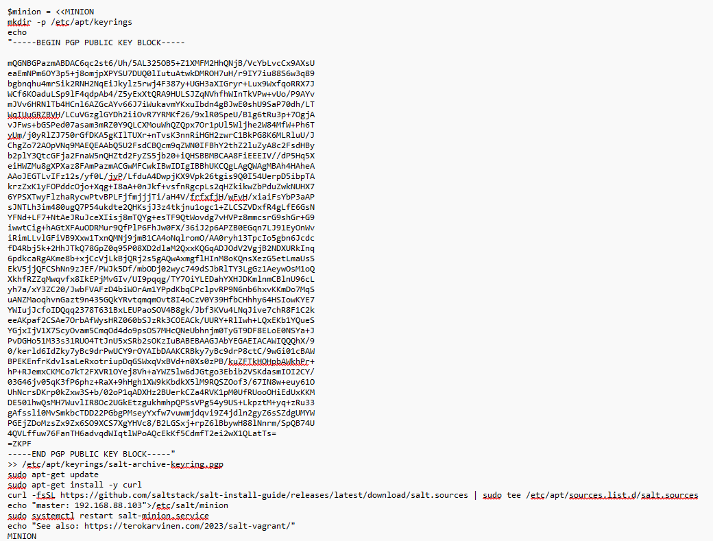 Minion-koneen script