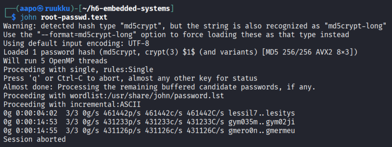 Uusi ajaminen johnilla