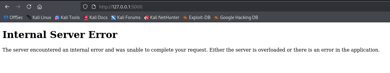 Virheilmoitus selaimessa